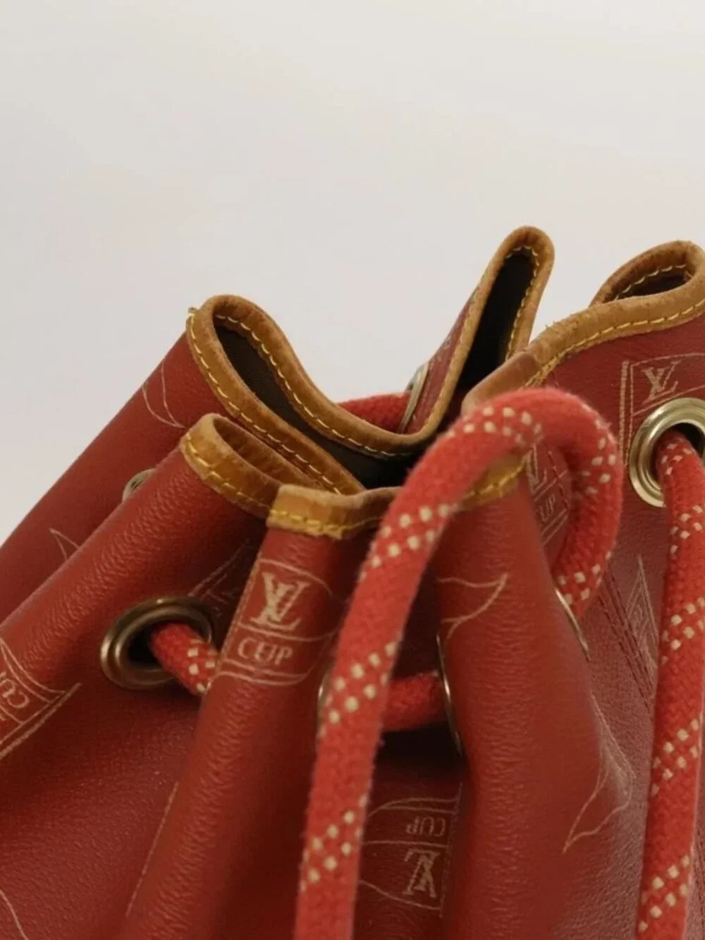 LOUIS VUITTON LV Cup Saint Tropez Shoulder Bag Red M80026 LV Auth ep8882 - Picture 7 of 16